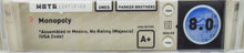 Super Nintendo *Monopoly* SNES Sealed WATA 8.0 A+ no VGA POP 5