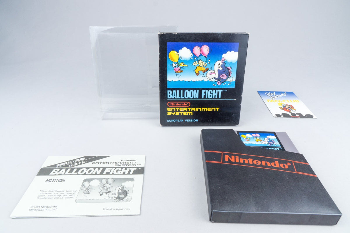 Nintendo NES *Balloon Fight* OVP CIB PAL B BF-EEC/SCN Bienengräber +