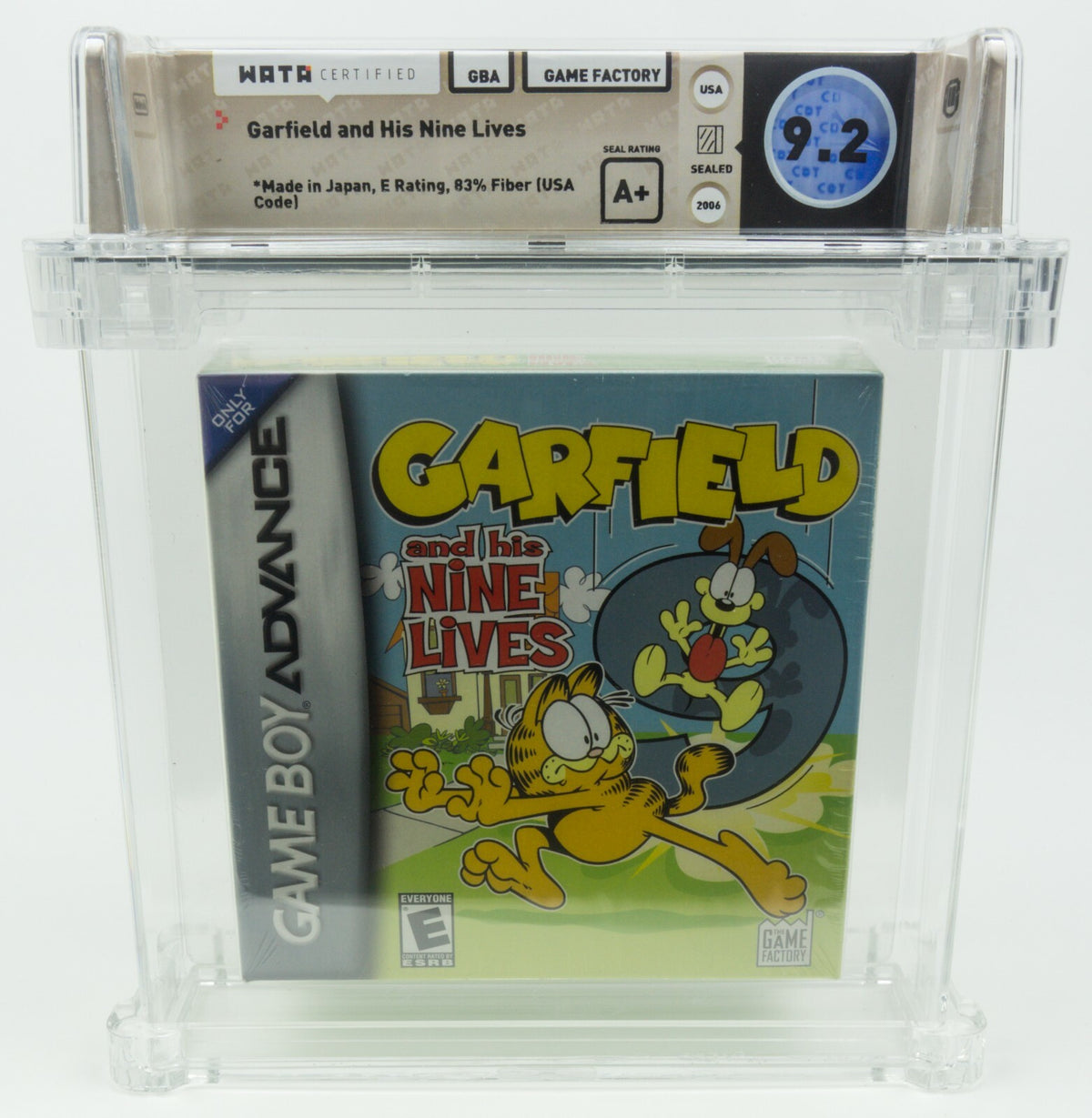 Game Boy Advance *Garfield And His Nine Lives* WATA 9.2 A+ no VGA