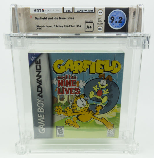 Game Boy Advance *Garfield And His Nine Lives* WATA 9.2 A+ no VGA