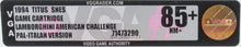 Super Nintendo *Lamborghini American Challenge* SNES New / Neu VGA 85+ Italian
