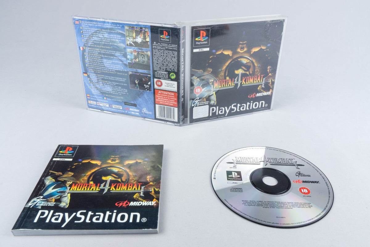 Playstation 1 *Mortal Kombat 4* PS1 OVP mit Anleitung PAL USK 18