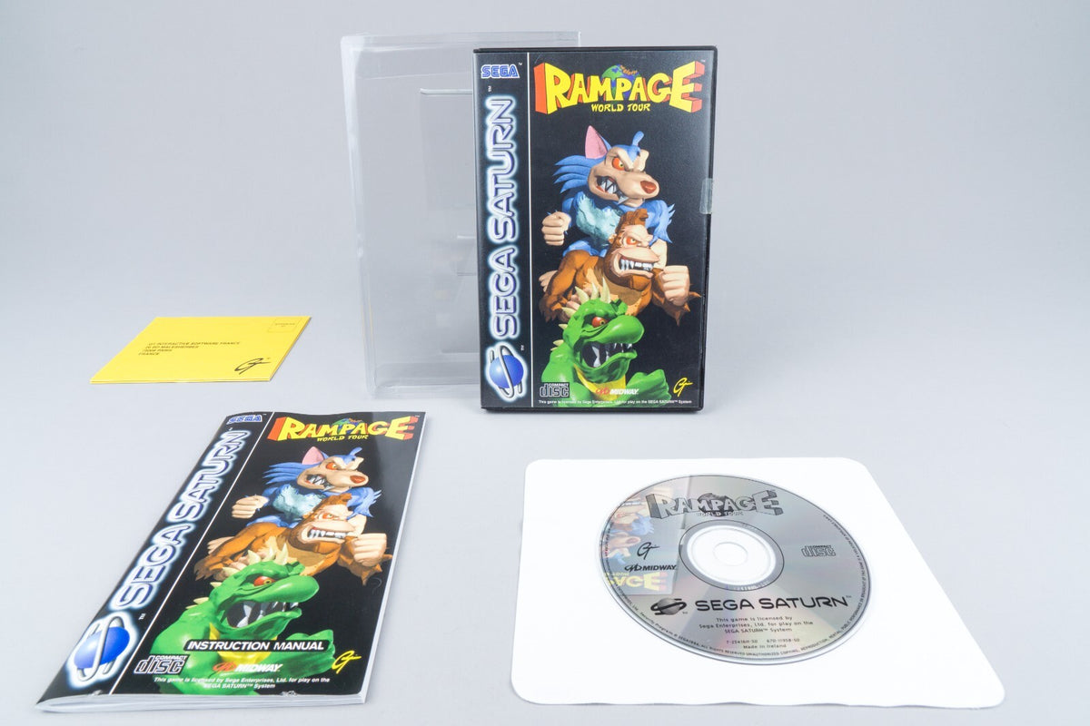 Sega Saturn *Rampage: World Tour* OVP mit Anleitung PAL