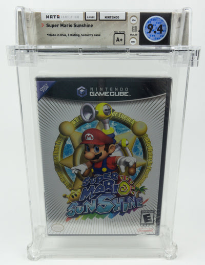 Nintendo Gamecube Super Mario Sunshine WATA 9.4 A+ no VGA Black Label