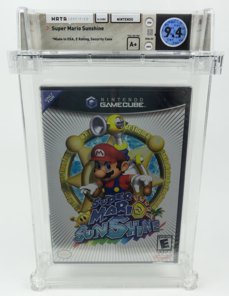 Nintendo Gamecube *Super Mario Sunshine* WATA 9.4 A+ no VGA Black Label