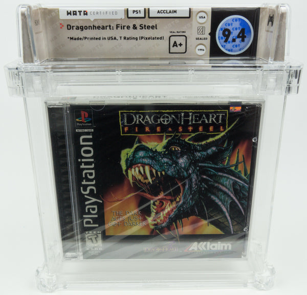 Playstation 1 *Dragonheart: Fire & Steel* PS1 New / Sealed / WATA 9.4 A+ no VGA