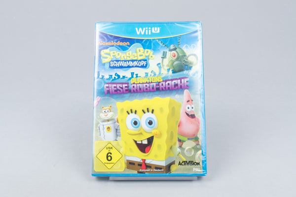 Nintendo Wii U *Spongebob Schwammkopf: Planktons Fiese Robo-Rache* Neu / Sealed