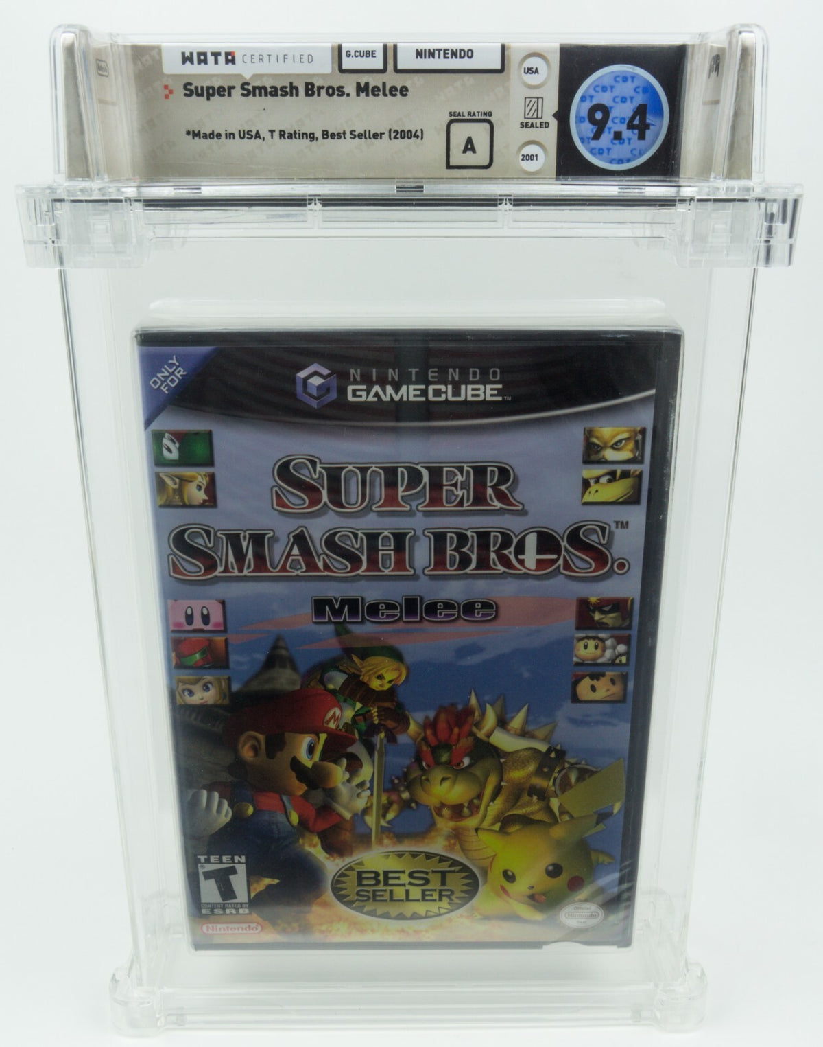 Nintendo Gamecube *Super Smash Bros. Melee* Sealed WATA 9.4 A no VGA Best Seller