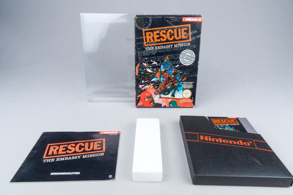 Nintendo NES *Rescue: The Embassy Mission* OVP CIB PAL B HZ-ESP +