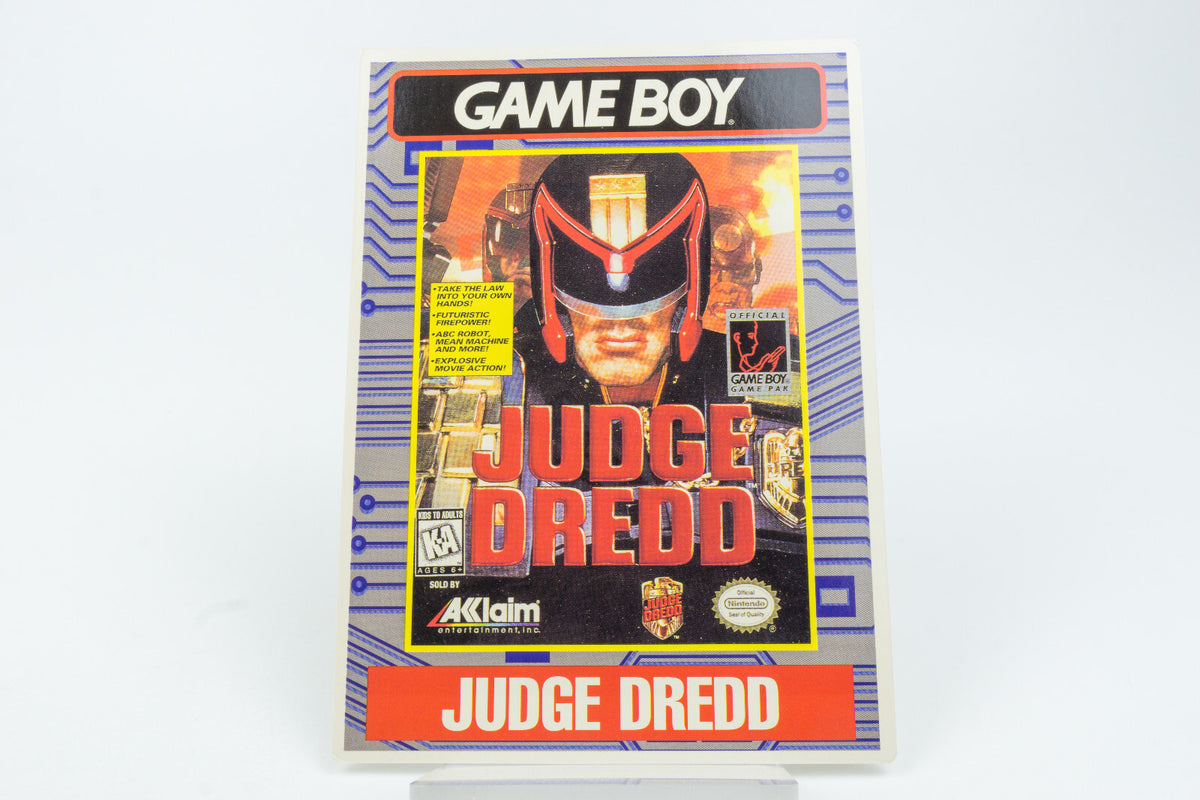 Nintendo Game Boy *Judge Dredd* USA Vidpro Werbe-Displaykarte
