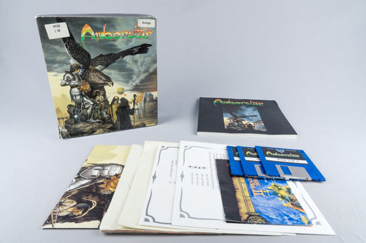 Commodore Amiga *Amberstar* in OVP mit Anleitung Map Poster Big Box #2