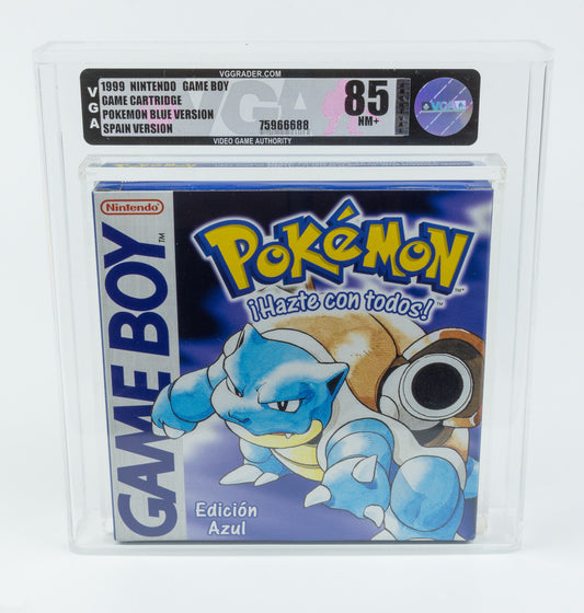 Nintendo Game Boy *Pokemon Blue Version* New / Neu VGA 85 NM+ Spain Version