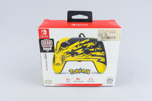 Nintendo Switch *PowerA Enhanced Wired Controller - Pikachu Lightning* Neu