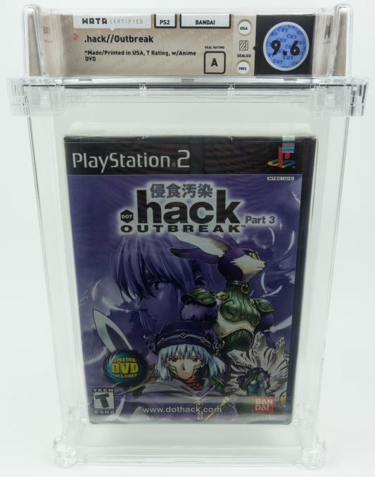 Playstation 2 *.hack // Outbreak Part 3* PS2 Sealed WATA 9.6 A no VGA