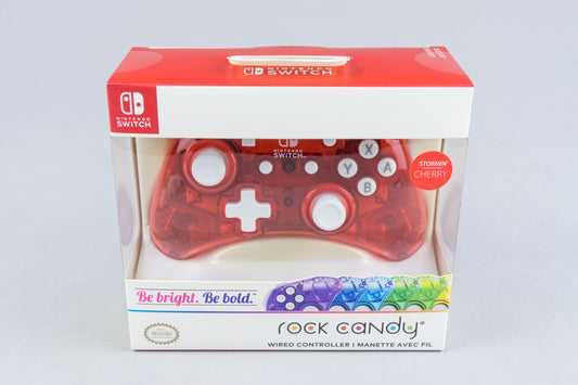 Nintendo Switch *PDP Rock Candy Wired Controller - Stormin Cherry* Neu