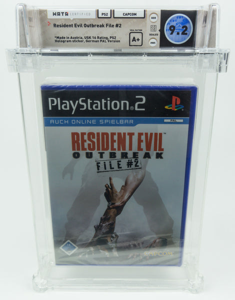 Playstation 2 *Resident Evil Outbreak File #2* PS2 Sealed WATA 9.2 A+ no VGA