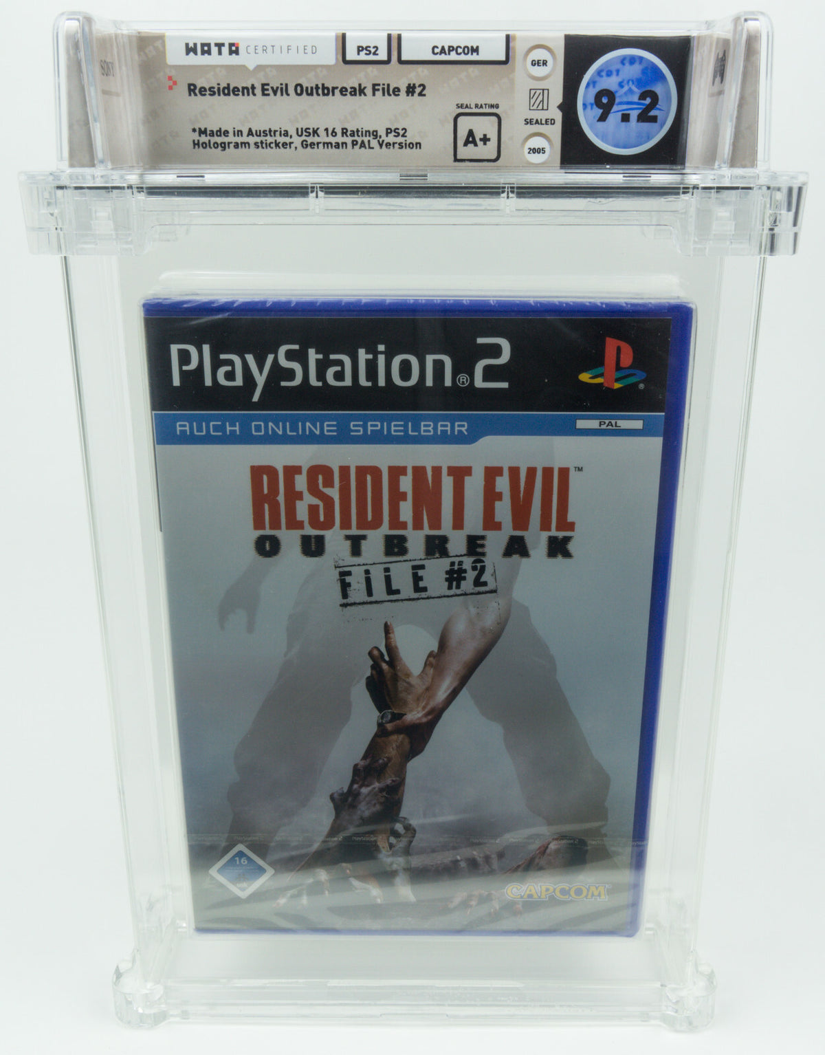 Playstation 2 *Resident Evil Outbreak File #2* PS2 Sealed WATA 9.2 A+ no VGA