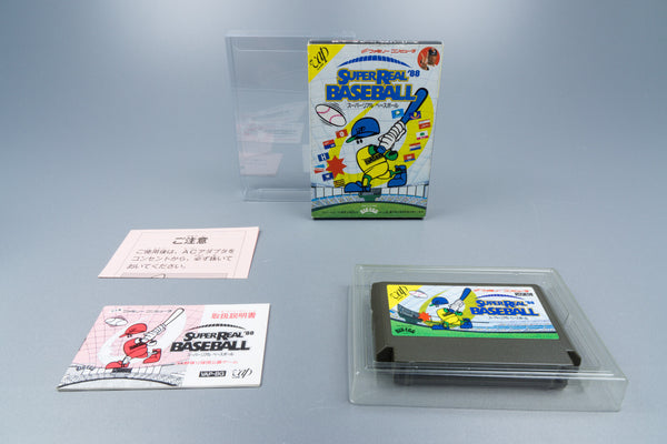 Famicom *Super Real Baseball '88* FC OVP mit Anleitung NTSC-J