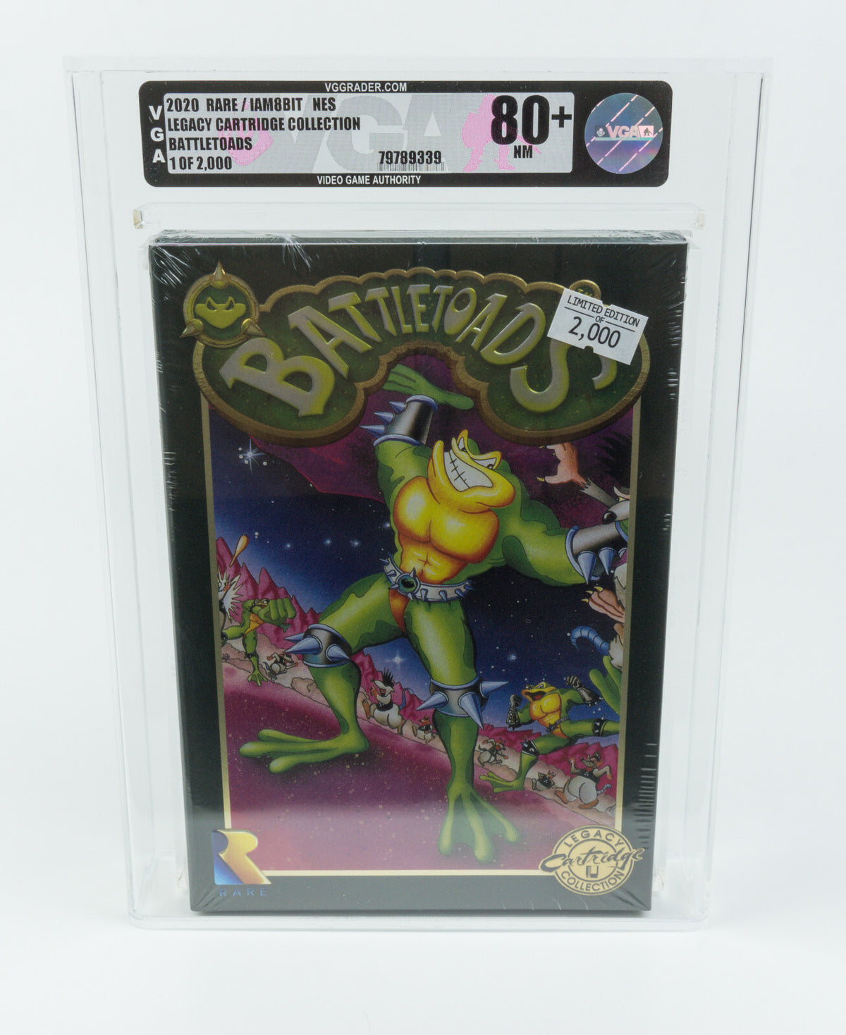 Nintendo NES *Battletoads* SEALED/ NEW/ NEU VGA 80+ Near Mint IAM8BIT 1 of 2000