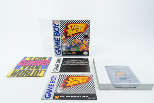 Nintendo Game Boy *Street Racer* OVP CiB Anleitung Poster ASRE-USA