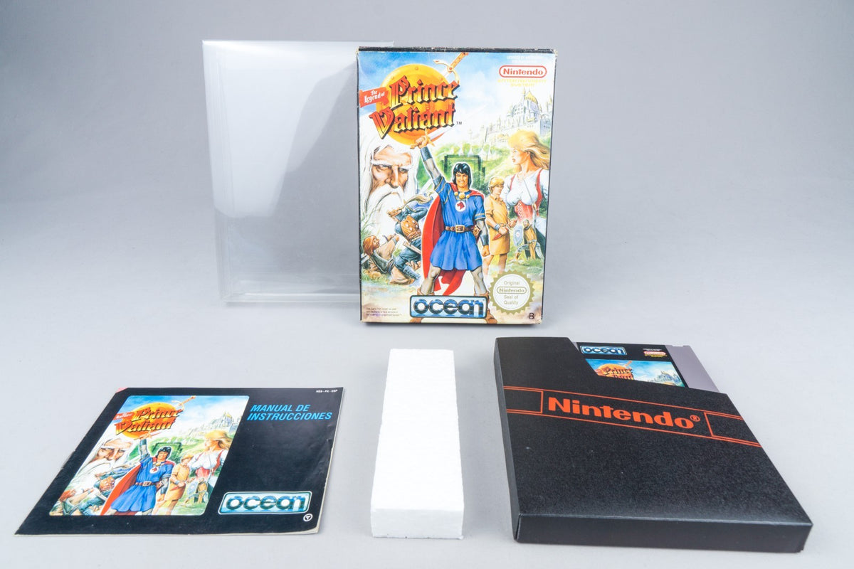 Nintendo NES *The Legend of Prince Valiant* OVP CIB PAL B PX-ESP +