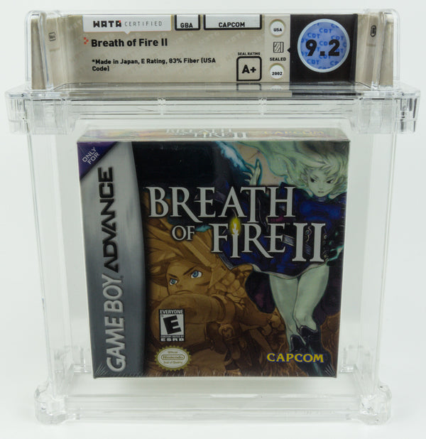 Game Boy Advance Breath of Fire II WATA 9.2 A+ no VGA