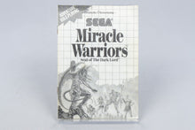 Sega Master System *Miracle Warriors: Seal of the Dark Lord* OVP mit Anleitung