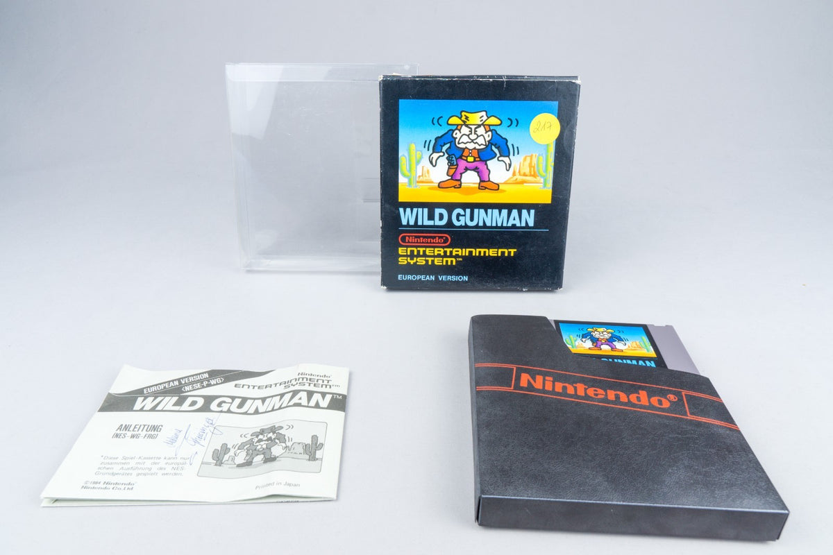 Nintendo NES *Wild Gunman* OVP CIB PAL B WG-EEC/FRG Bienengräber +