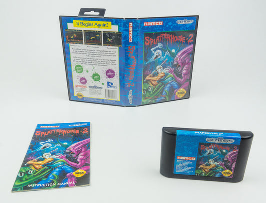 Sega Genesis *Splatterhouse 2* OVP mit Anleitung NTSC-U/C