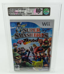 Nintendo Wii *Super Smash Bros. Brawl* VGA 80+ Near Mint Red Nintendo Strip