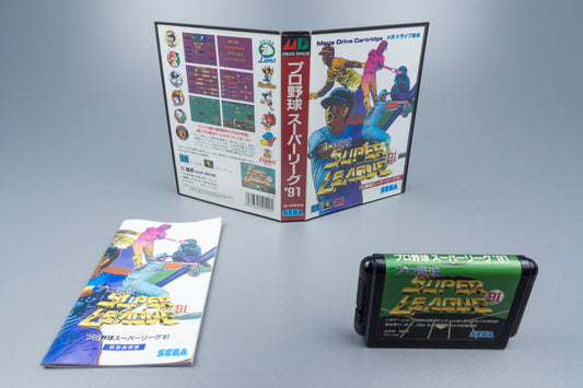 Sega Mega Drive *Pro Baseball Super League '91* OVP Anleitung NTSC-J