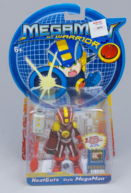 Mattel *MegaMan NT Warrior Heat Guts Style Mega Man* 2004 Action Figur New / Neu