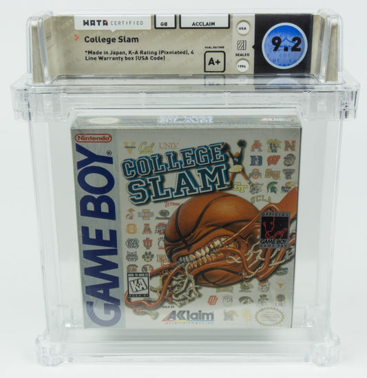 Nintendo Game Boy *College Slam* Sealed WATA 9.2 A+ no VGA POP 1!!