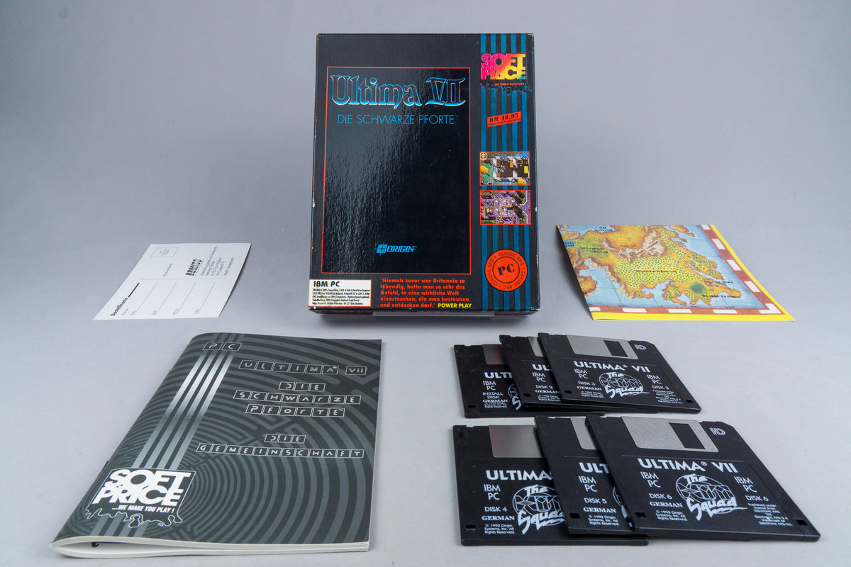 Ultima VII: Die schwarze Pforte IBM PC OVP CIB Karte Soft Price