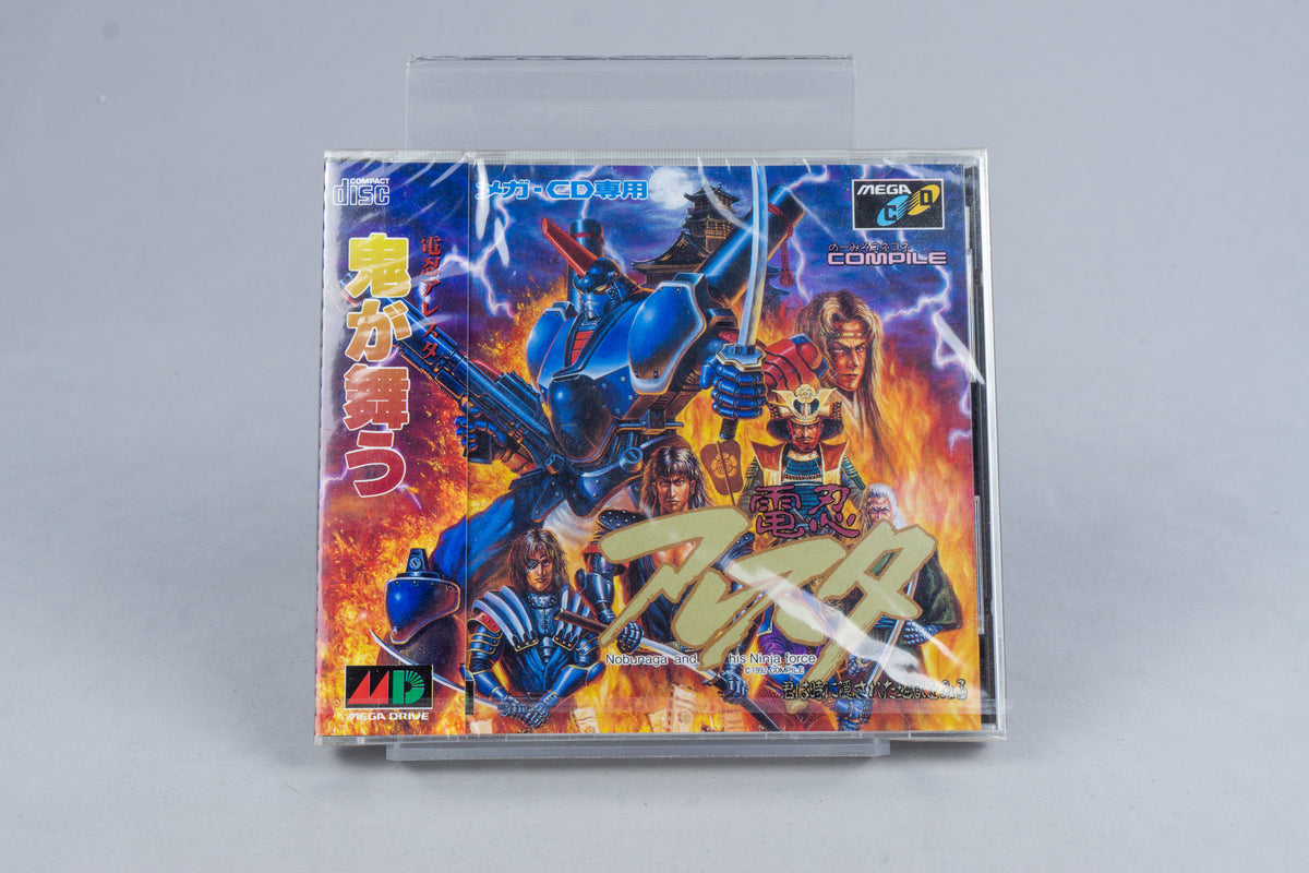 Dennin Aleste: Nobunaga and his Ninja Force Sega Mega CD Neu Sealed Robo NTSC-J