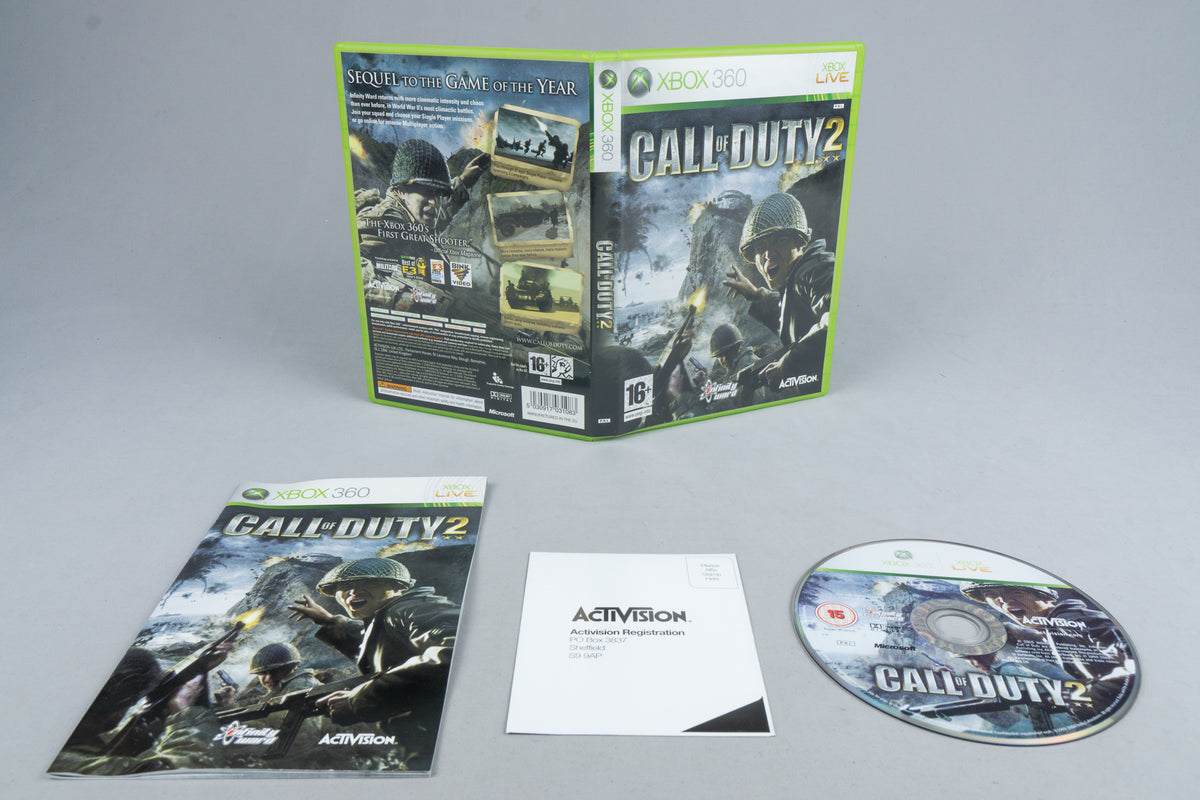 Call of Duty 2 Microsoft Xbox 360 OVP CIB PAL UK Version