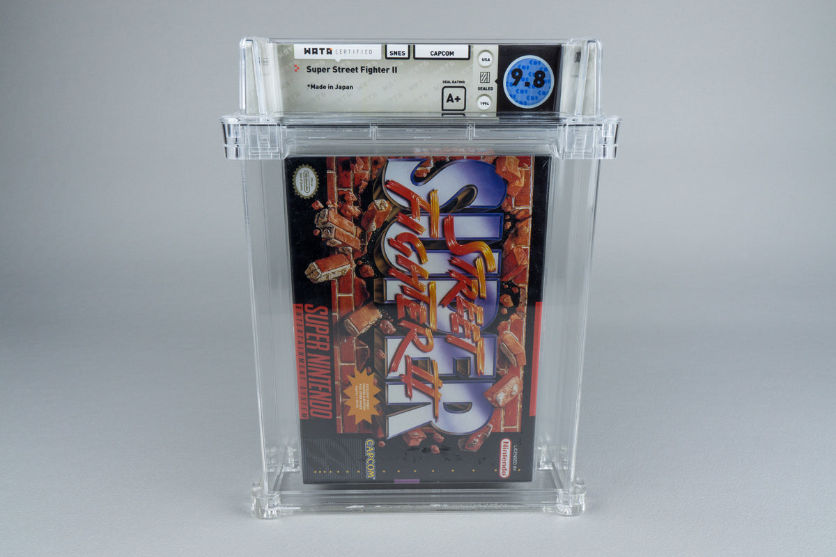 Super Street Fighter 2 Super Nintendo SNES Sealed Neu WATA 9.8 A+