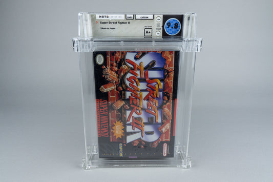 Super Street Fighter 2 Super Nintendo SNES Sealed Neu WATA 9.8 A+