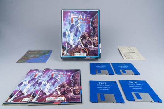 FATE: Gates of Dawn Amiga OVP CIB Karte