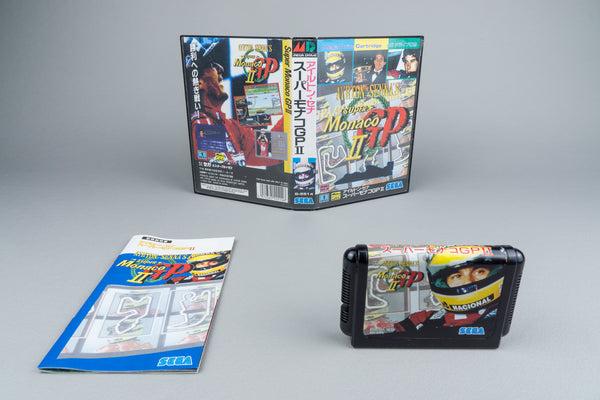 Super Monaco GP II Sega Mega Drive OVP CIB NTSC-J
