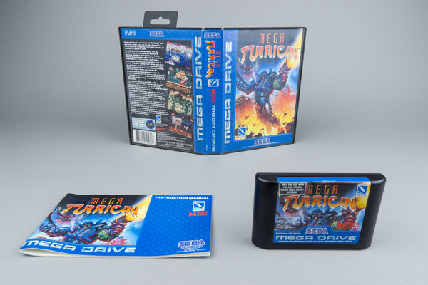 Mega Turrican Sega Mega Drive OVP CIB PAL