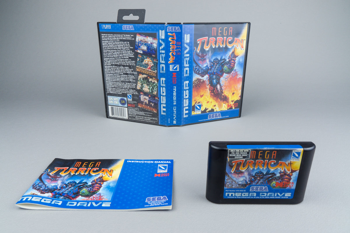 Mega Turrican Sega Mega Drive OVP CIB PAL