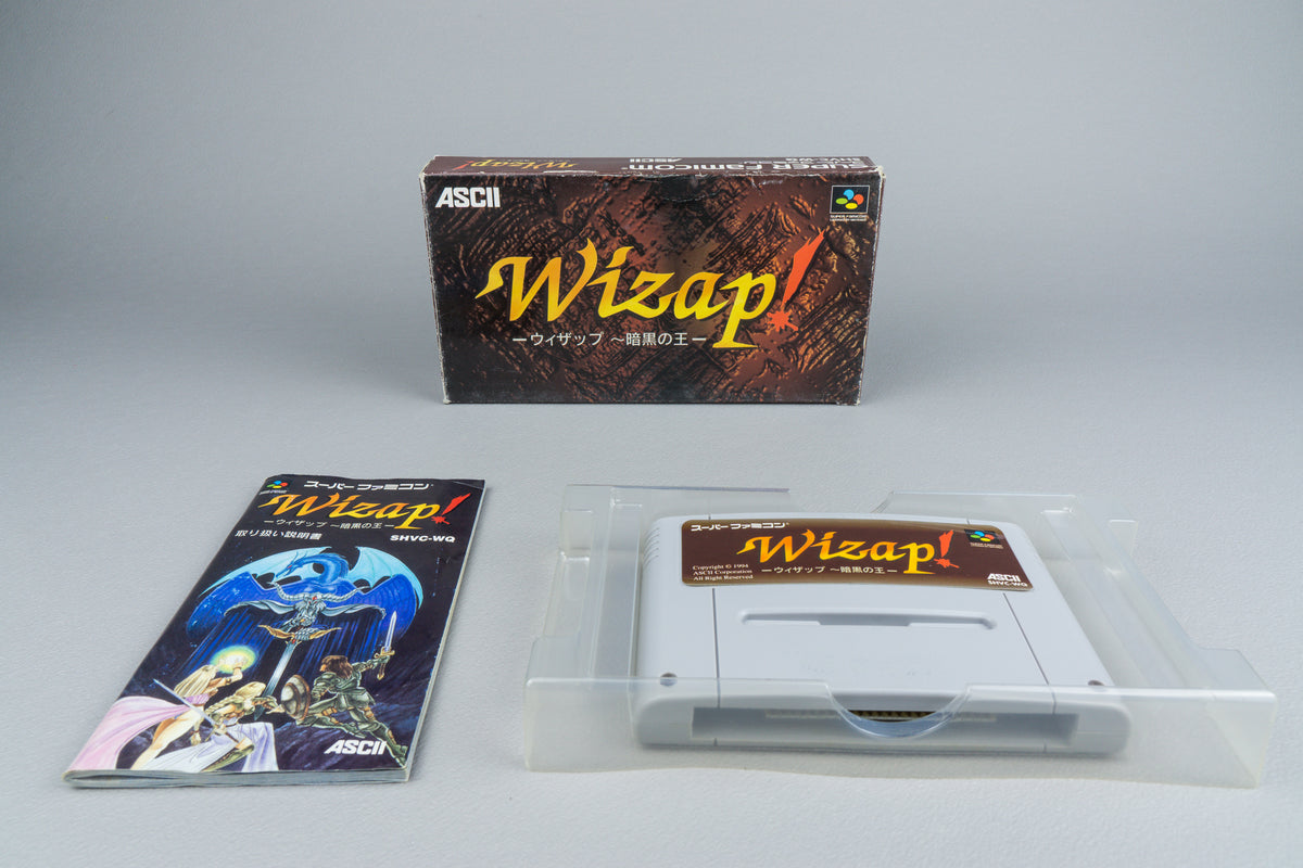 Wizap!: Ankoku no Ou Super Famicom OVP CIB NTSC-J