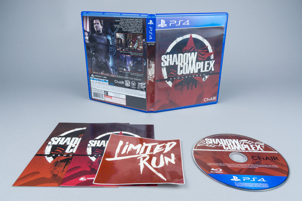 Shadow Complex Remastered PlayStation 4 PS4 OVP CIB Limited Run #17