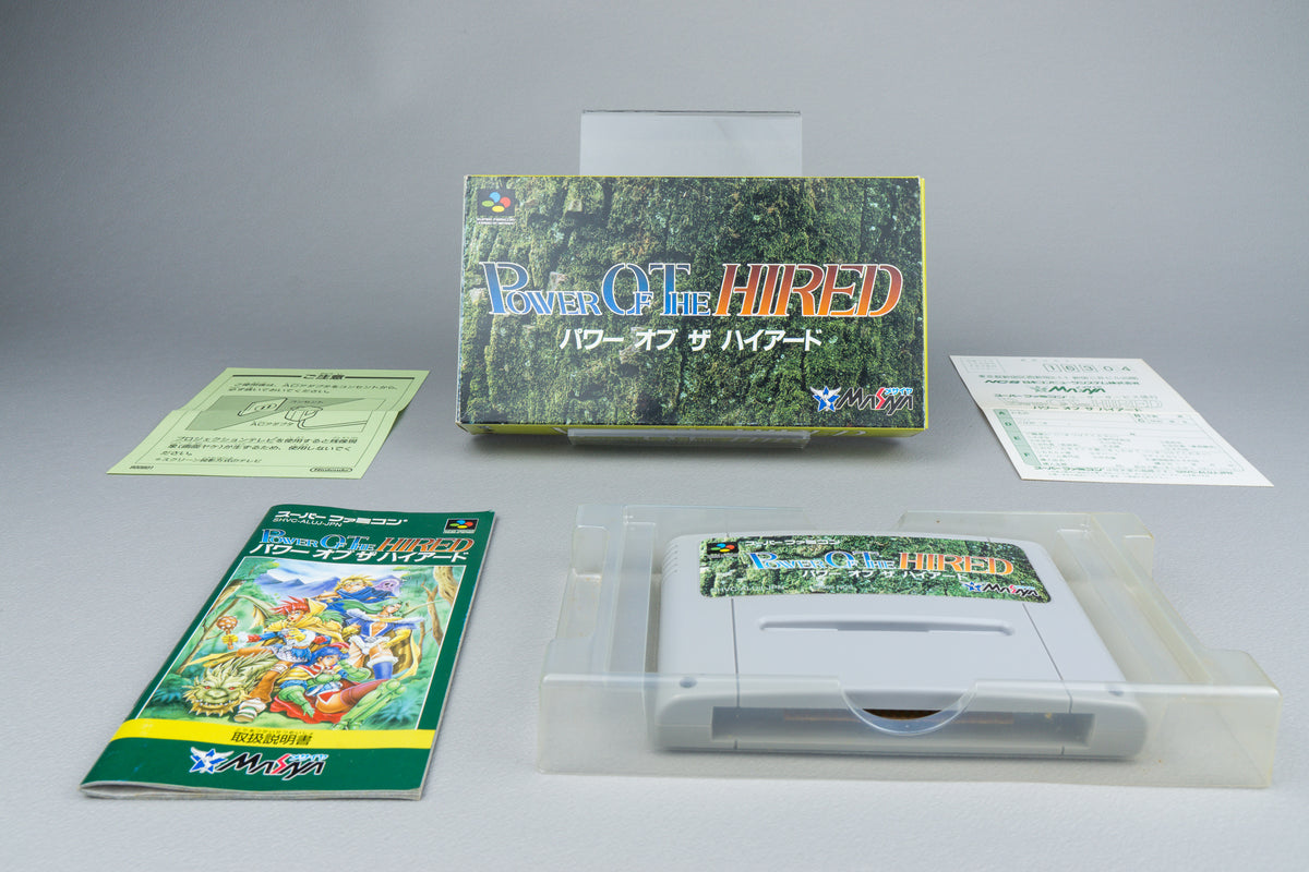 Power of the Hired Super Famicom SFC OVP CIB Reg Card NTSC-J