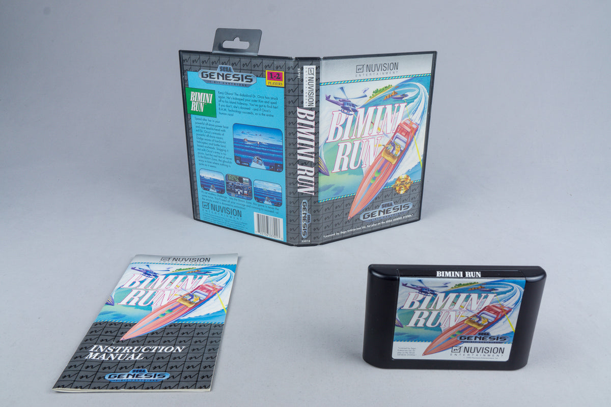 Bimini Run Sega Genesis OVP CIB NTSC-U/C