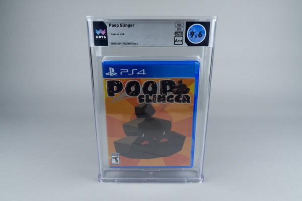 Poop Slinger PlayStation 4 PS4 Sealed Neu WATA 9.6 A++ Limited Rare Games