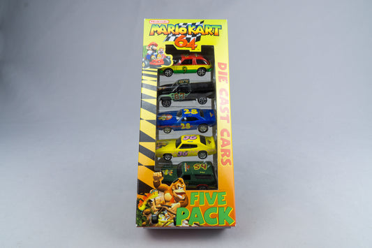 2000 Racing Champions Street Wheels Five Pack Die Cast Cars Mario Kart 64 NIB