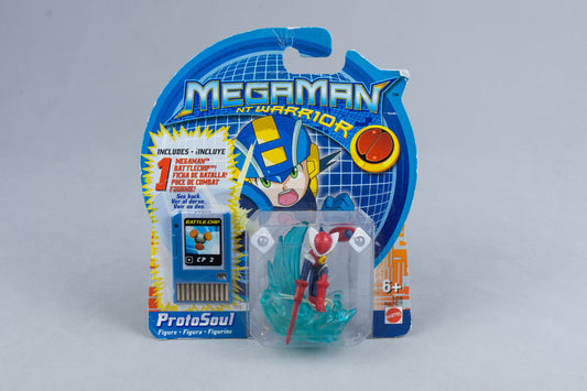 Mattel Mega Man NT Warrior – ProtoSoul Figur mit BattleChip CP2 – Neu NIB 2004