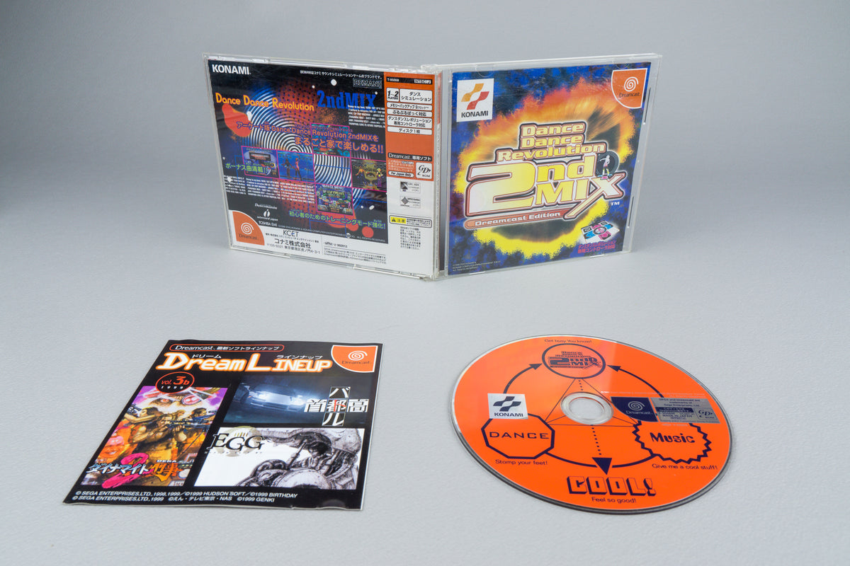 Dance Dance Revolution 2nd MIX Sega Dreamcast OVP CIB NTSC-J